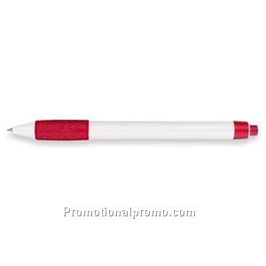 Paper Mate Groove White Barrel/Red Trim Ball Pen