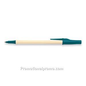 Paper Mate Write Bros Cream Barrel/Teal Trim, Black Ink