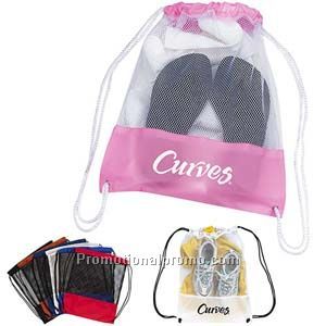 Mesh Drawstring Backpack