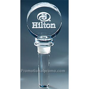 Image 3 Crystal(TM) Round Wine Bottle Stopper