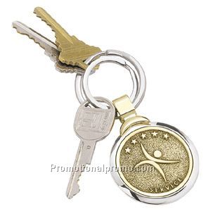 Two-Tone Brass Key Tag