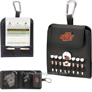 Folding Golf Caddy - With Imprinted 2-1/8" Tees