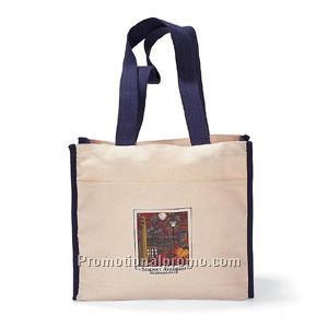 Navy Trimmed Tote