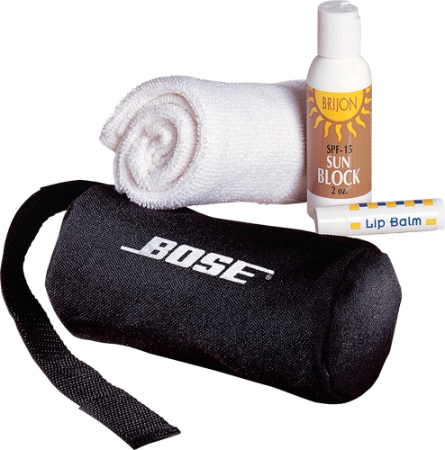 Personal sun kit in zippered bag