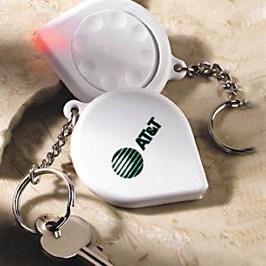 Round contour light key chains