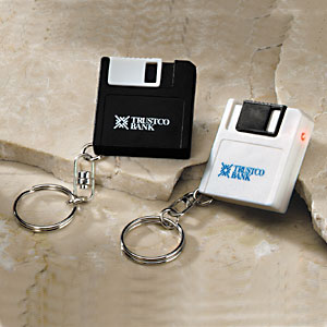 Floppy disc key chains