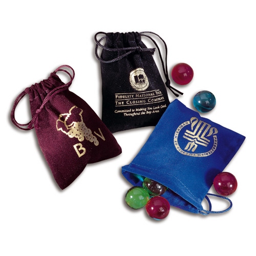 Bath beads in velour bag