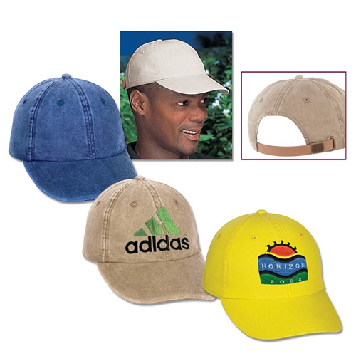 SOLID UNCONSTRUCTED WASHED PIGMENT DYED CAP