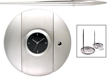 Clock/Pen Holder + Compartment