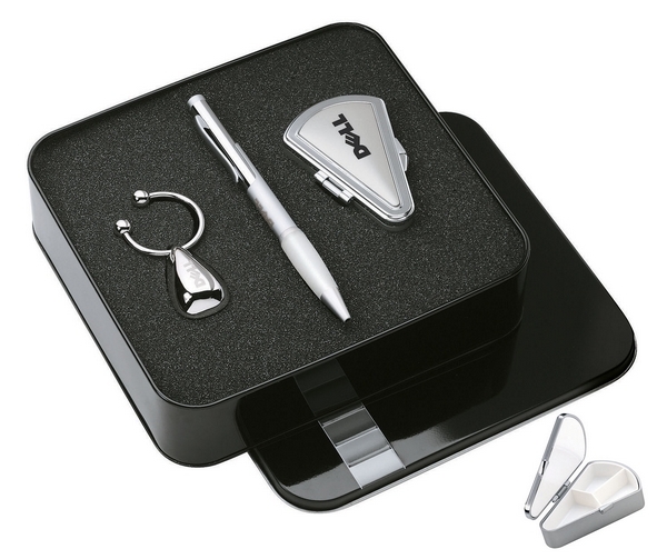 Ballpoint Pen / Key Tag / Pill Box Giftset