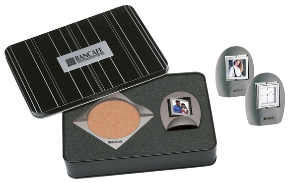 Coaster / Swivel Clock - Photo Giftset