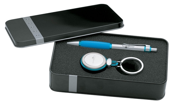 Plastic Pen / Keyring Giftset