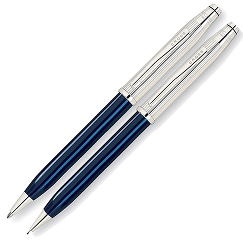 Century II - Sterling Silver/Translucent Blue Lacquer