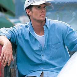 Copabanana44576Denim Long Sleeve Button-Down