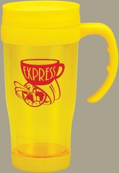 15 oz Double Wall Translucent Travel Mug