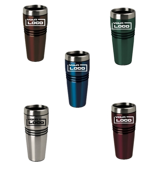 Lucidato 160z Steel Mug w/Steel Lid