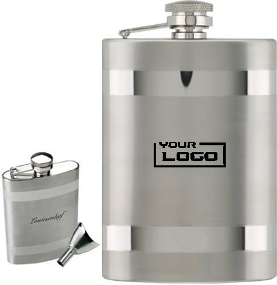 6 OZ Flask & Plastic Funnel