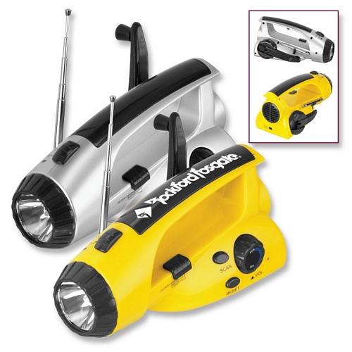 WIND-UP FLASHLIGHT / RADIO