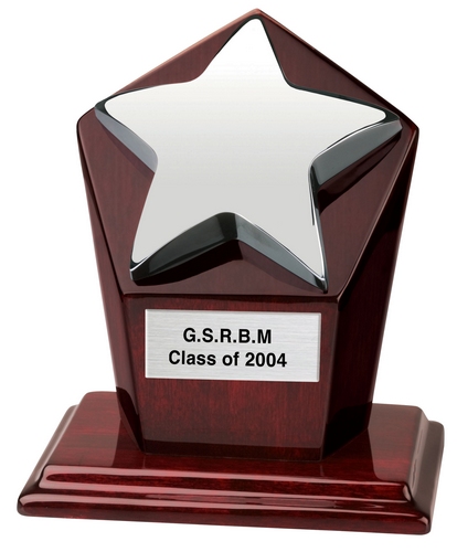 Star on Octagonal Wood