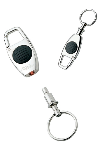 Separating key chain w/light