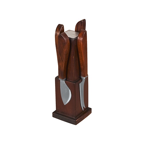 Walnut Grove Toten Pole Cheese Knives Set