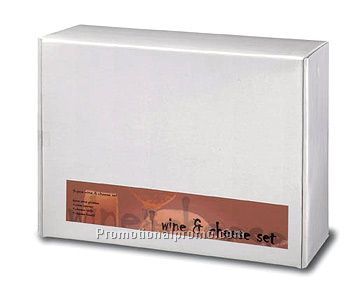 5 PIECE WINE AND CHEESE SET