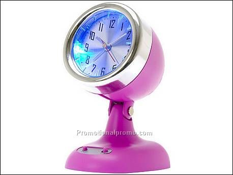 Alarm clock Headlight pink plastic