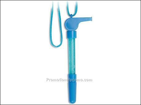 Balpen, fluitje en bellenblaas