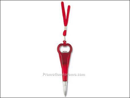 Balpen met flesopener
