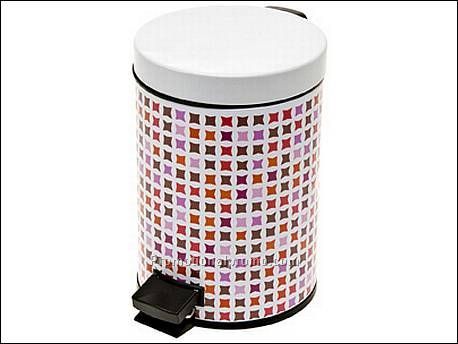 Bathroom waste bin Mosaic pink