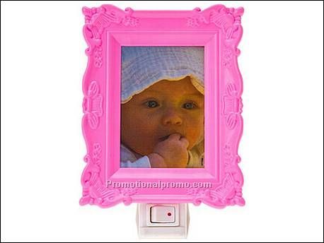 Bed Night Light w. picture pink...