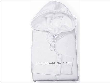 Bella Fleece Hooded Zip, White