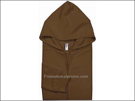 Bella Sweatshirt Velour Hooded, Mocha