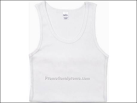 Bella Tank Top 2x1 Rib, White