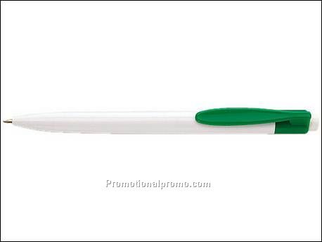 Blauw schrijvende balpen...