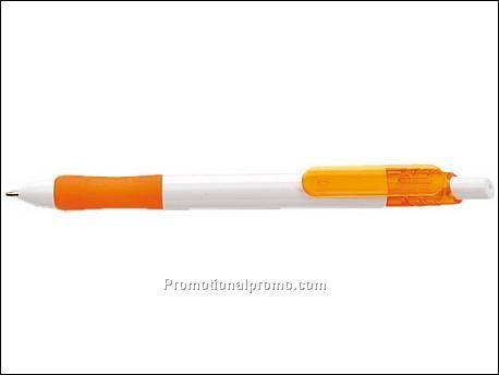 Blauw schrijvende balpen met...