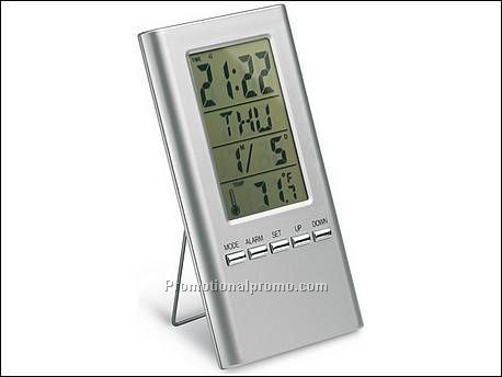 Bureauklok met temperatuur