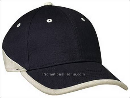 Cap met 6 segmenten, klep met bies...