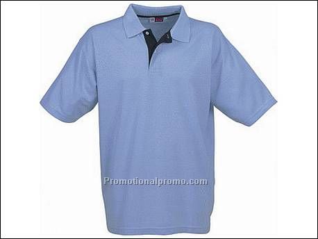 Chelsea polo bi-colour. 1x1 rib gebre...