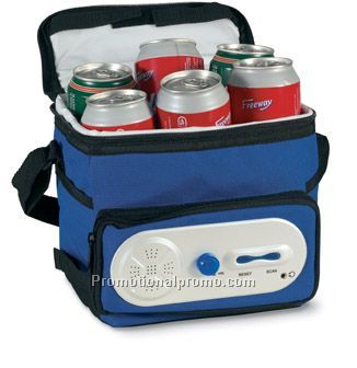 Cooler bag with AM/FM radio