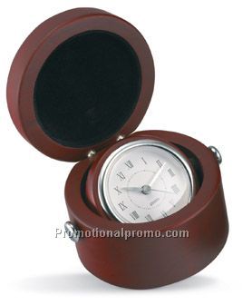 Desk clock in wooden box