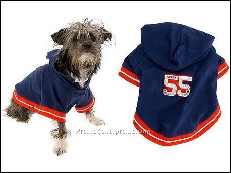 Dog baseball top blue