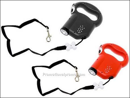 Dog leash with torch ass. colours