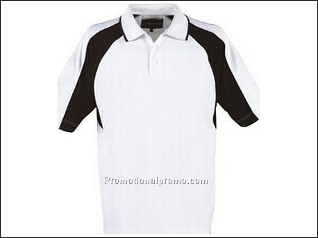 Flex technical polo. 1x1 rib gebreide...