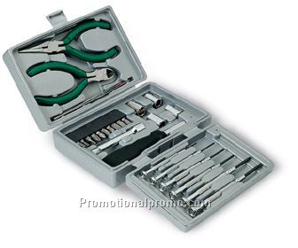 Foldable 25-piece tool set