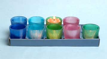 10 pcs color sprayed candle holders in display tray
  
   
     
    