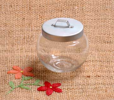 glass storage jar with metal lid
  
   
     
    