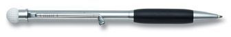 Golf ball pen with rubber grip