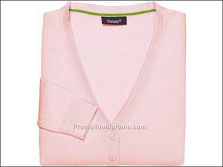 Hanes Cardigan V-Neck, Rose