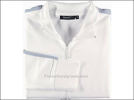 Hanes Jacket City Contrast, White/AZL